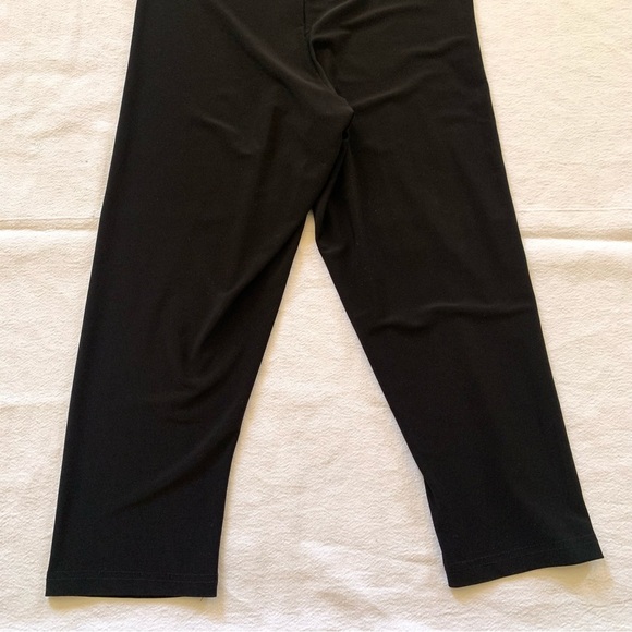 SYMPLI Black Matte Jersey Straight Leg Capri Pull-On Elastic Waist Pants Size 6 - Picture 7 of 9